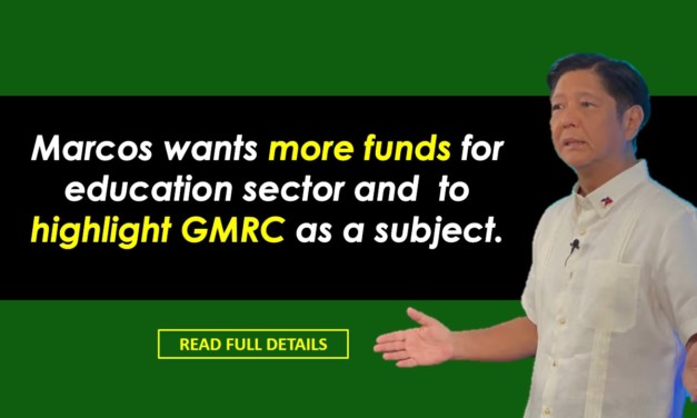 BBM wants more funds for Education Sector and to highlight GMRC as a Subject