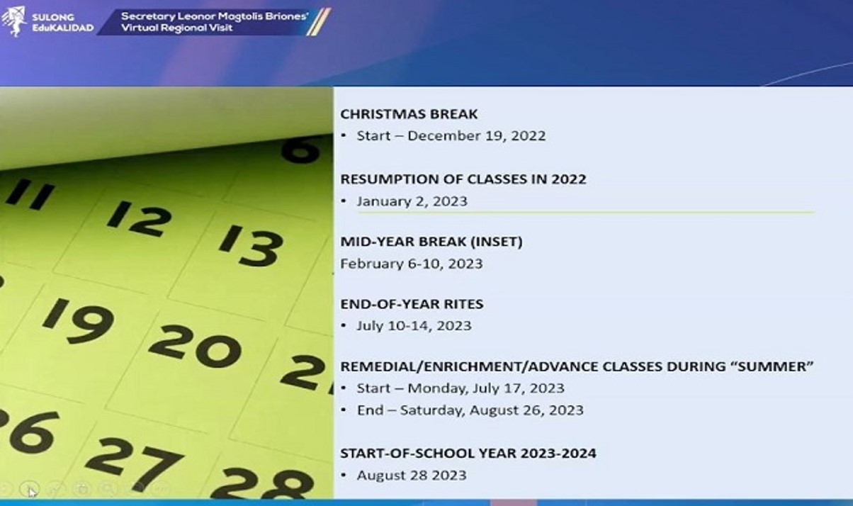 DepEd’s Proposed School Calendar for School Year 2022-2023 - Beyond The Chalk