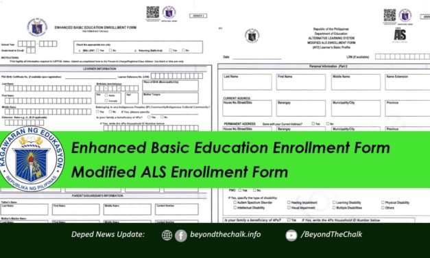 NEW!!! Download the Enhanced Basic Education Enrolment Form