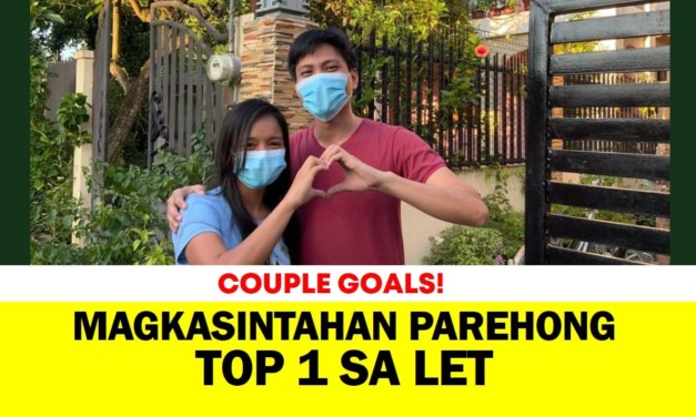 COUPLE GOALS! Magkasintahan parehong TOP 1 sa LET