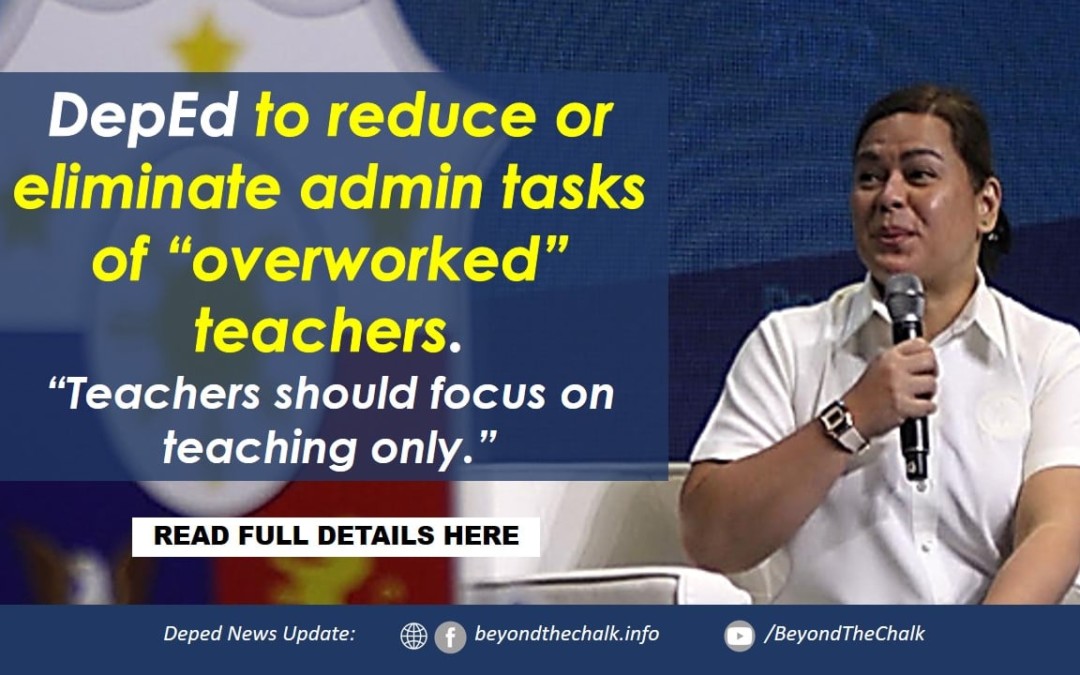 LATEST: DEPED TO HIRE NON-TEACHING STAFF TO REDUCE ADMIN TASKS OF ‘OVERWORKED’ TEACHERS