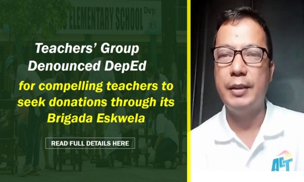 Teachers’ group slammed DepEd for urging teachers to seek donations through its Brigada Eskwela