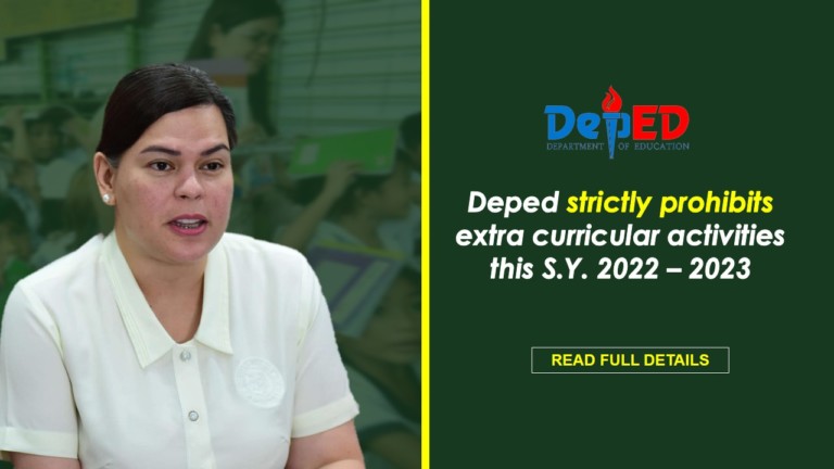 Deped Memo On Extra Curricular Activities 2022