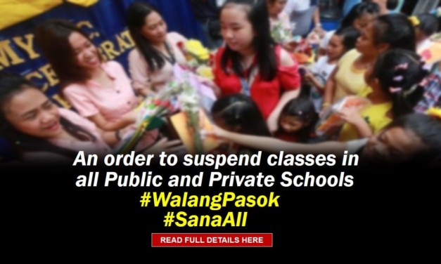 October 5, 2022 #WalangPasok | Order to suspend classes in all Public and Private Schools