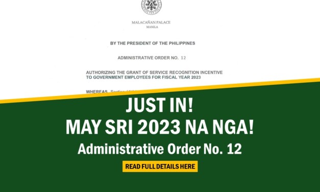 JUST IN! SRI 2023 not exceeding P20K – AO NO. 12