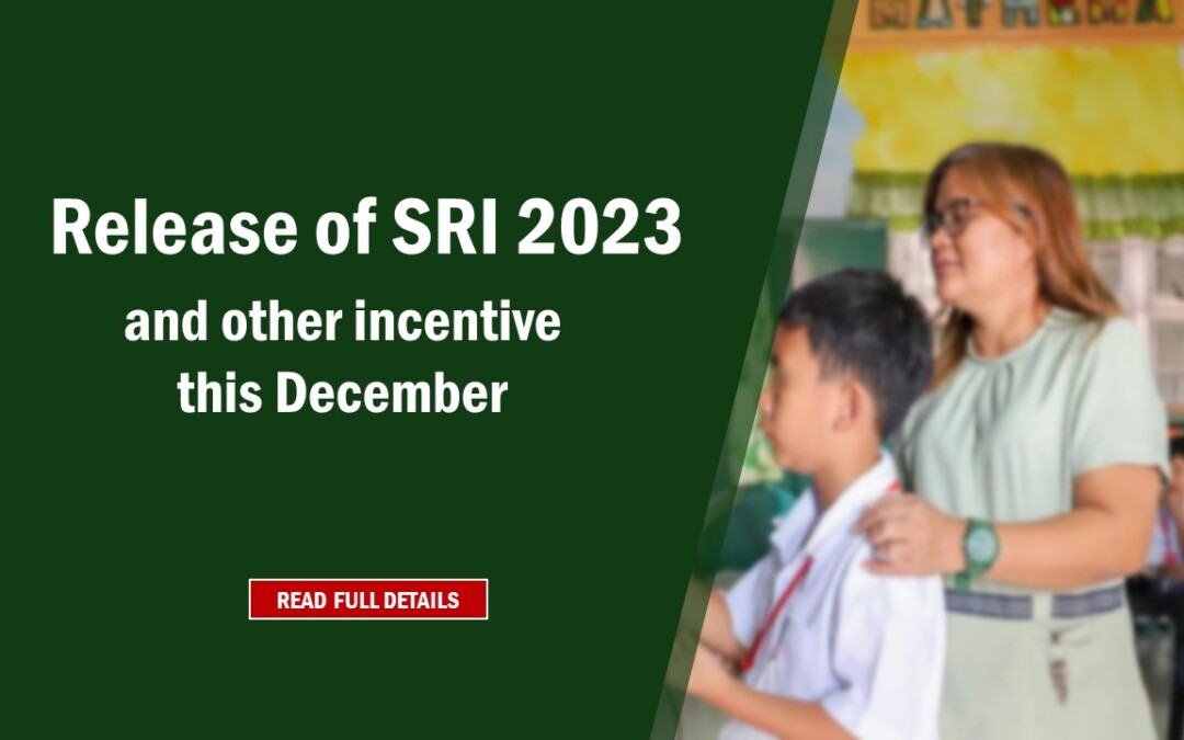 Release of SRI 2023 and other Incentives this December