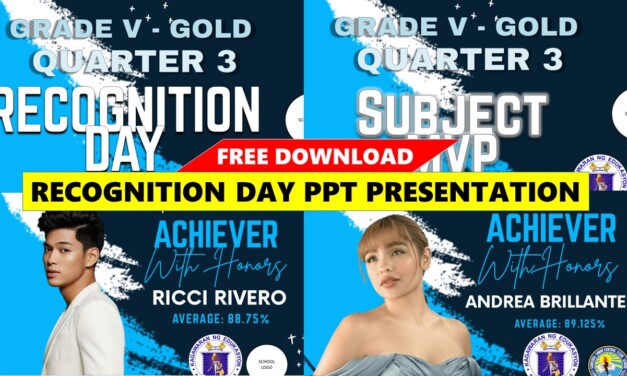FREE DOWNLOAD: PPT Presentation for RECOGNITION DAY with ACHIEVERS