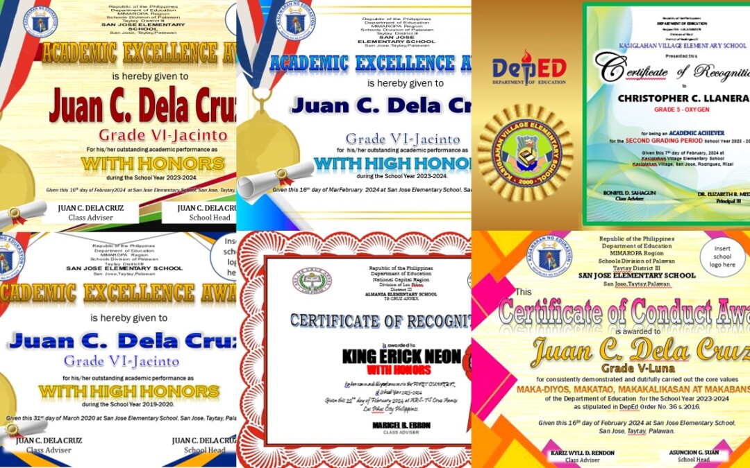 FREE DOWNLOAD: ACADEMIC ACHIEVERS’ CERTIFICATES