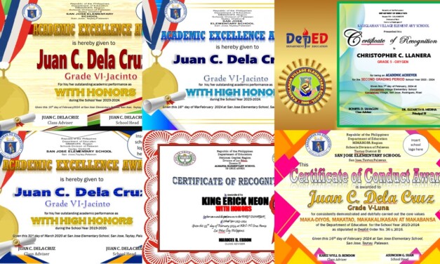 FREE DOWNLOAD: ACADEMIC ACHIEVERS’ CERTIFICATES